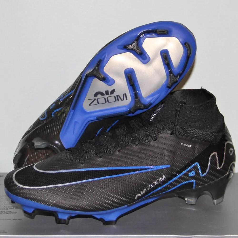 Nike Mercurial Superfly 9 Elite FG Soccer Shadow Pack Mens 6.5 8.5 Black Blue